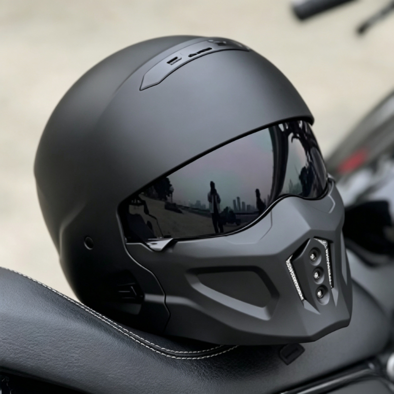 Full Face Motorcycle Helmet With Bluetooth - 頑丈な明るい黒色のスコーピオンフルフェイスオートバイヘルメット、強力なシェルでフリースタイルモトクロスエクストリームスポーツの使用に設計されています