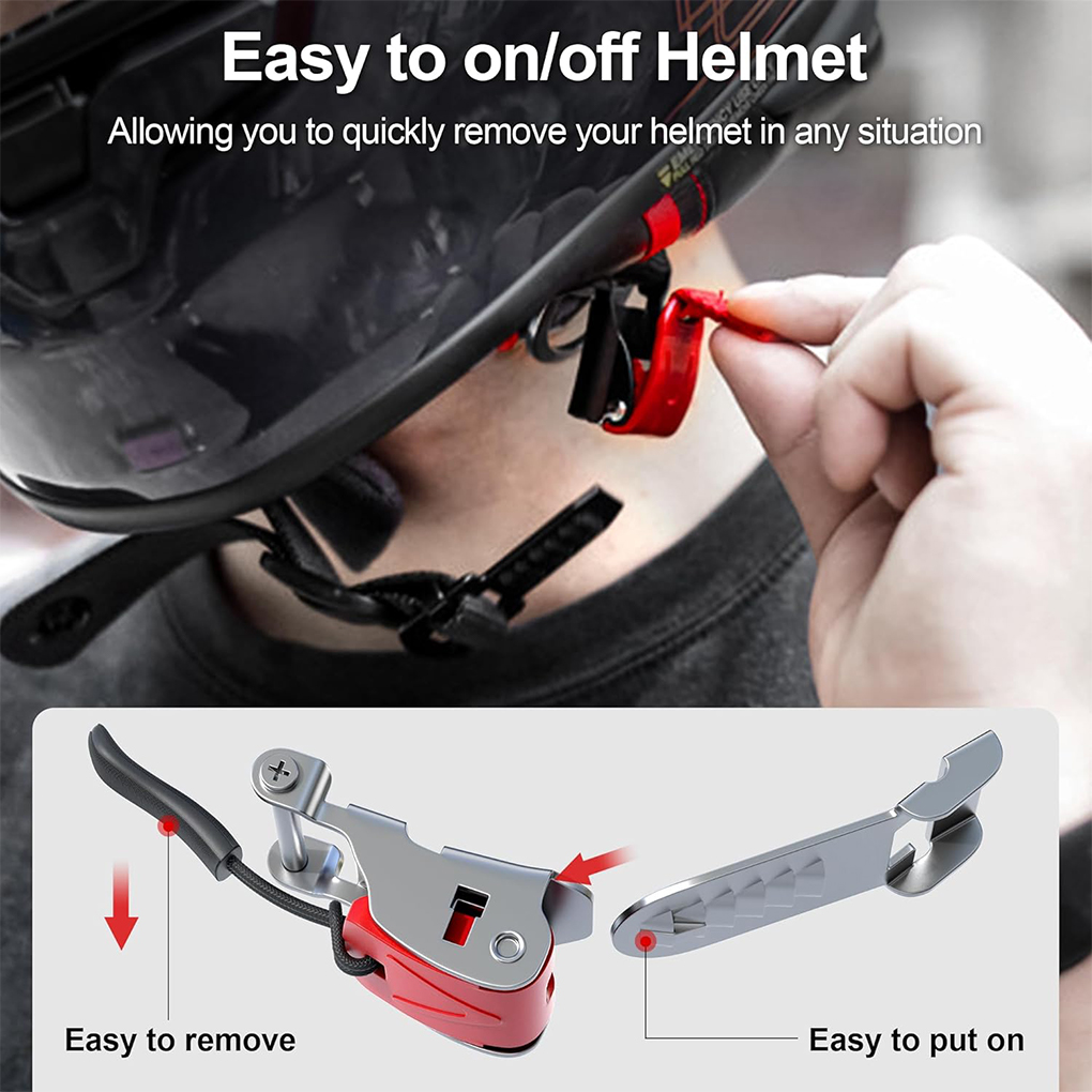 軽量ヘルメット用、クイックリリースバックルキット。オートバイ - Quick Release Buckle Motorcycle Helmet のレビューと価格