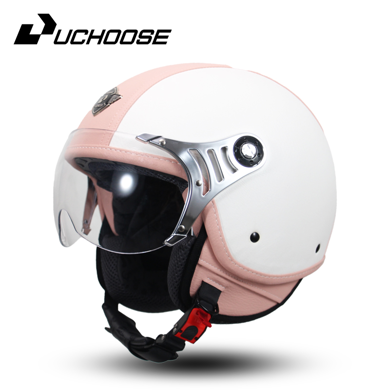 2025年 DOT認証取得 軽量 レトロ 3/4 フェイス  - Full Face Motorcycle Helmet With Bluetooth のレビューと価格