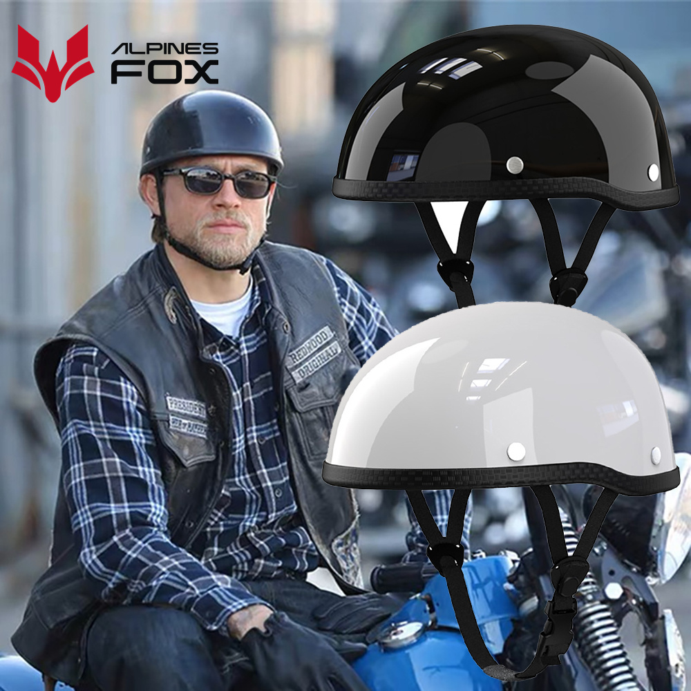レトロオートバイハーフヘルメット ABS + 綿プラスチック - Full Face Motorcycle Helmet With Bluetooth のレビューと価格