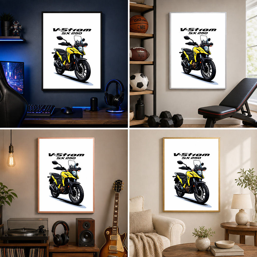 日本のV-Strom SX 250バイクをモチーフにした金属 - Riding Gear のレビューと価格