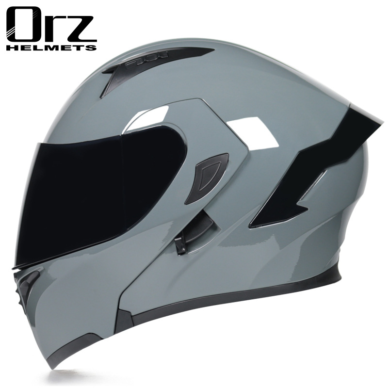 ORZ-DOOT-モジュラーモーターサイクルヘルメット,ダブ - Dual Visor Motorcycle Racing Helmet のレビューと価格