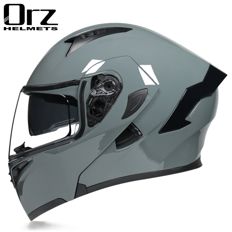 ORZ-DOOT-モジュラーモーターサイクルヘルメット,ダブ - Dual Visor Motorcycle Racing Helmet のレビューと価格