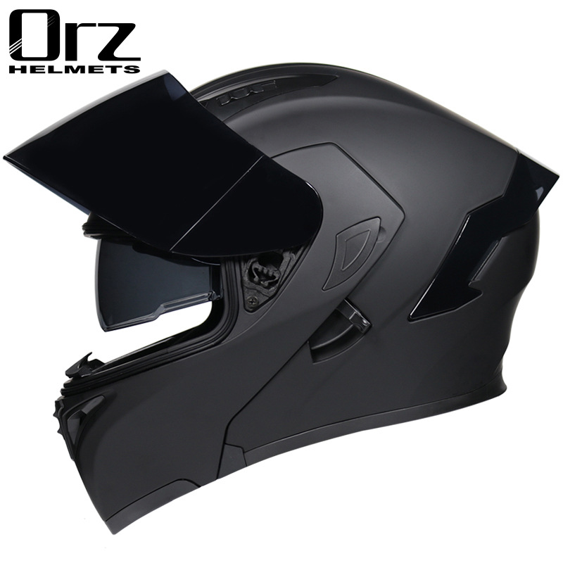 ORZ-DOOT-モジュラーモーターサイクルヘルメット,ダブ - Dual Visor Motorcycle Racing Helmet のレビューと価格