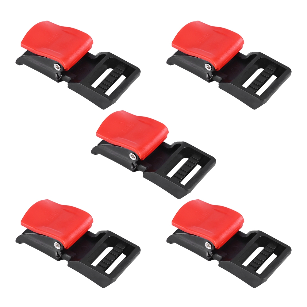 5個入り バイクヘルメット用クリップバックル チンストラップ - Quick Release Buckle Motorcycle Helmet のレビューと価格