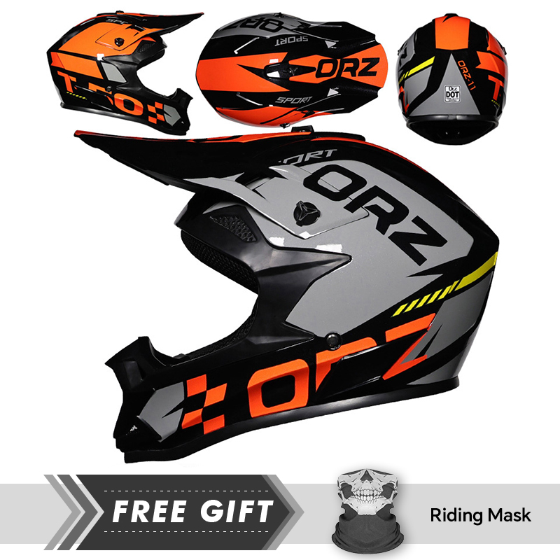 クイックリリースバックル付きオフロードバイクヘルメット,目と - Quick Release Buckle Motorcycle Helmet のレビューと価格