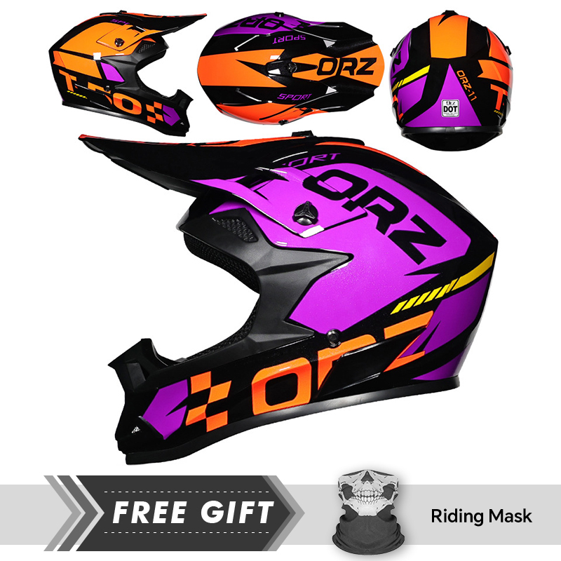 クイックリリースバックル付きオフロードバイクヘルメット,目と - Quick Release Buckle Motorcycle Helmet のレビューと価格