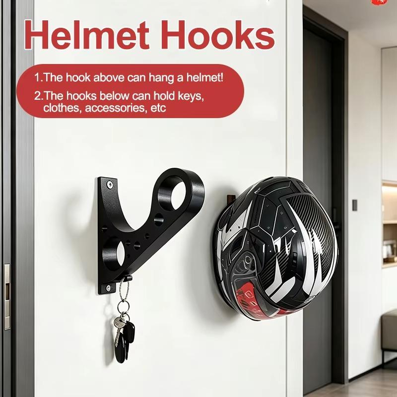 頑丈なバイク用ヘルメット壁掛けホルダー 1個。フルフェイスヘ - Motorcycle Helmets のレビューと価格
