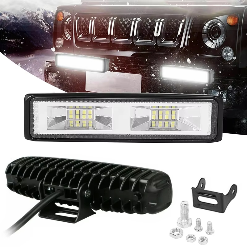 48 ワット LED 車の作業灯高輝度スポットライトオートバ - Universal Motorcycle Led Headlight Projector のレビューと価格